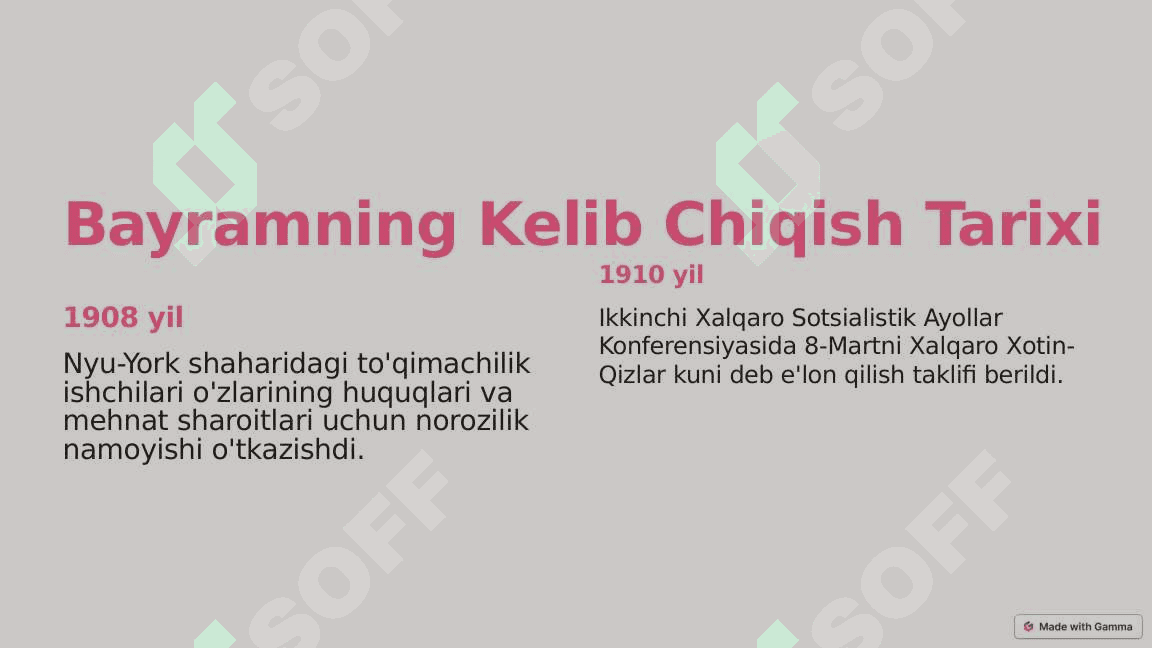 8-Mart Xalqaro Xotin-Qizlar Bayrami 2