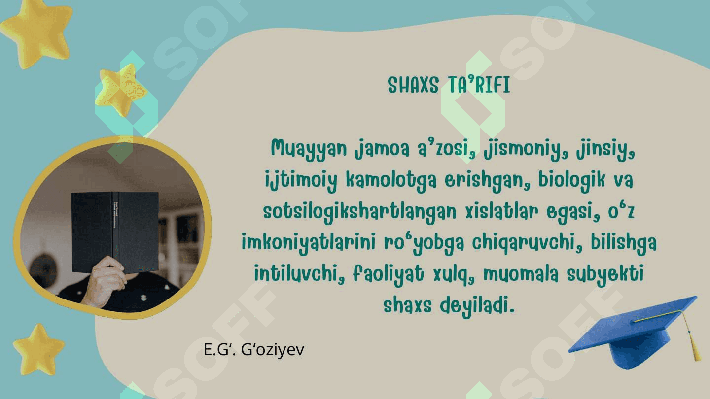 SHAXSNING PSIXOLOGIK PORTRЕTI 2