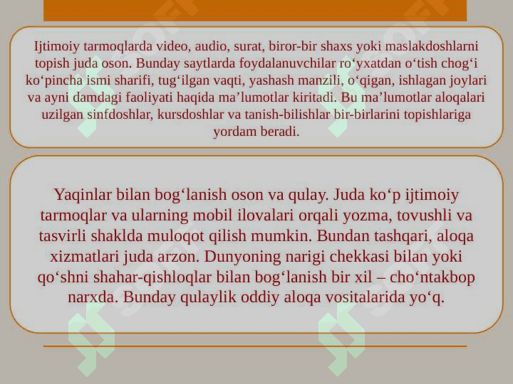 Ijtimoiy tarmoqlar va ularning axborot tarqatishdagi roʻli 6