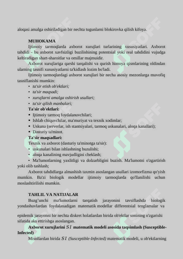 Ijtimoiy tarmoqlar va ularning axborot tarqatishdagi roʻli Esse 4