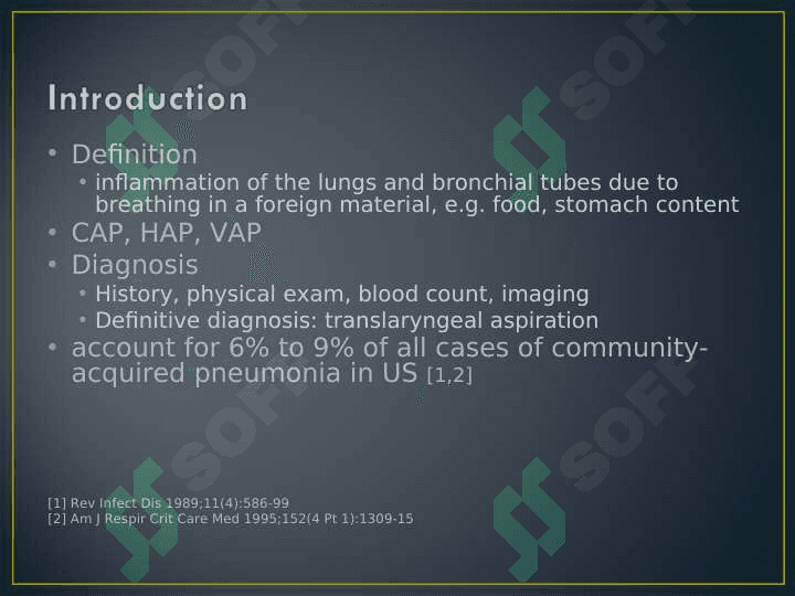 MANAGEMENT OF ASPIRATION PNEUMONIA 2
