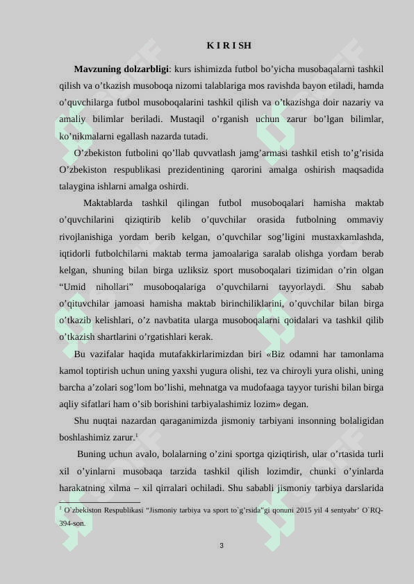 Fudbolchilarni musobaqaga texnik jixatdan tayyorlash. 2
