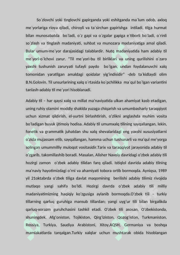 O`zbek adabiy tilining me`yorlari 3