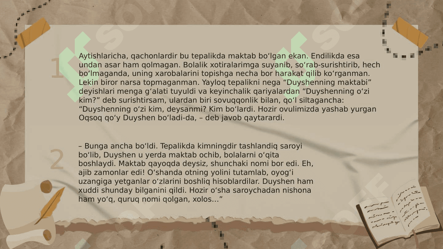 Chingiz Aytmatov ,, Birinchi muallim'' asari tahlili 4