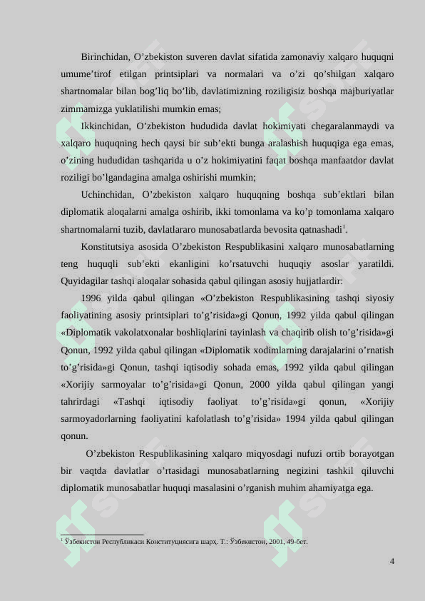Diplomatik huquq asoslari K 4