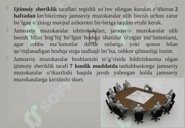 Jamoaviy muzokaralar olib borish tartibi 8