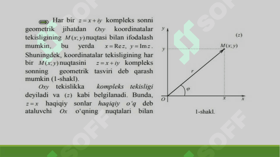 Kompleks sonlar 3