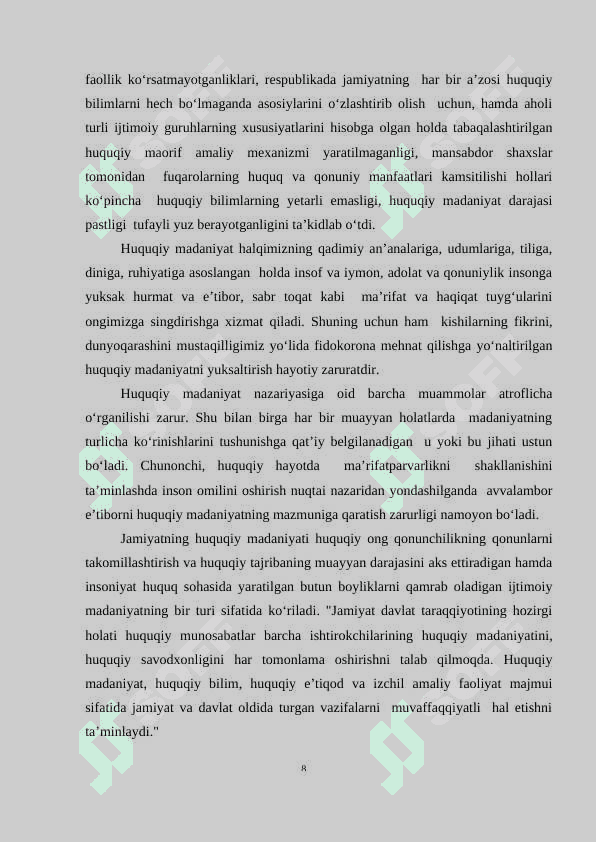 Huquqiy ong va huquqiy madaniyat K 6