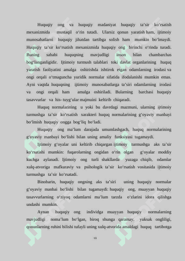 Huquqiy ong va huquqiy madaniyat K 8
