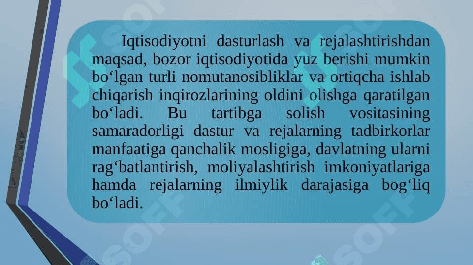 Ijtimoiy-iqtisodiy rivojlanishni  dasturlash, prognozlashtirish va rejalashtirish 8