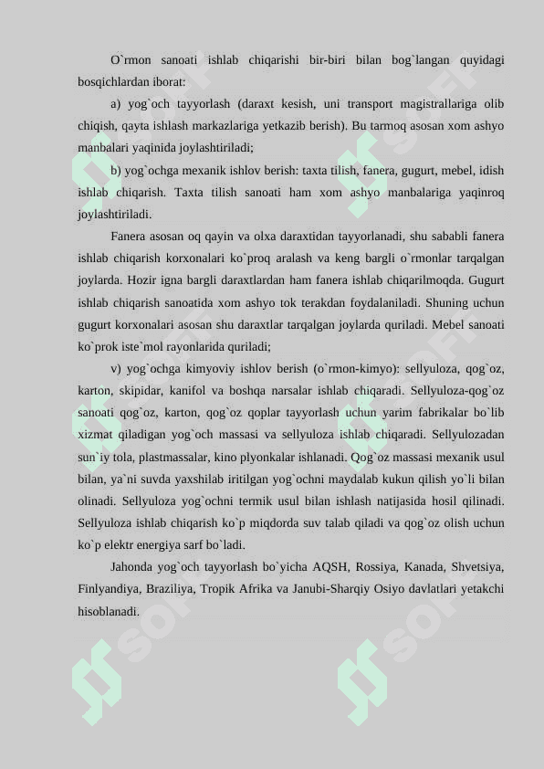 O`rmon sanoat, binokorlik sanoat 3