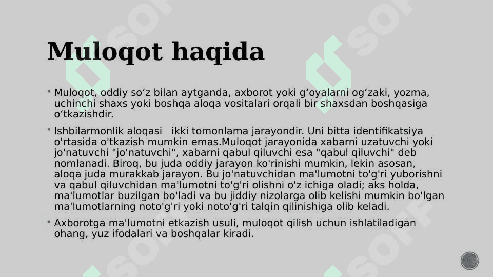 Ishbilarmonlik aloqalari jarayoniga kirish 2