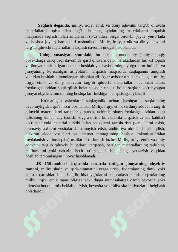 MILLIY, IRQIY, ETNIK YOKI DINIY ADOVAT QOʻZGʻATISh 4
