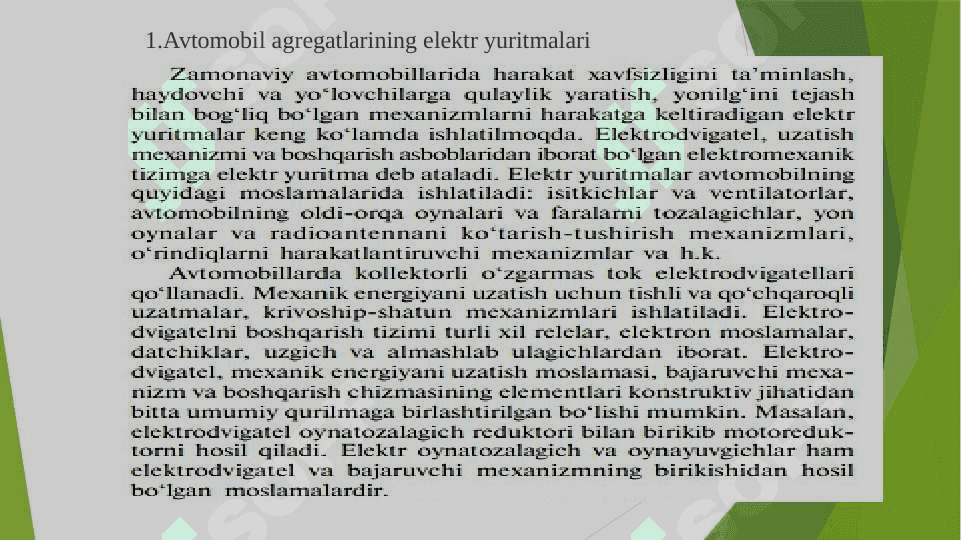 Avtomobil elektr va elektron jihoz 3