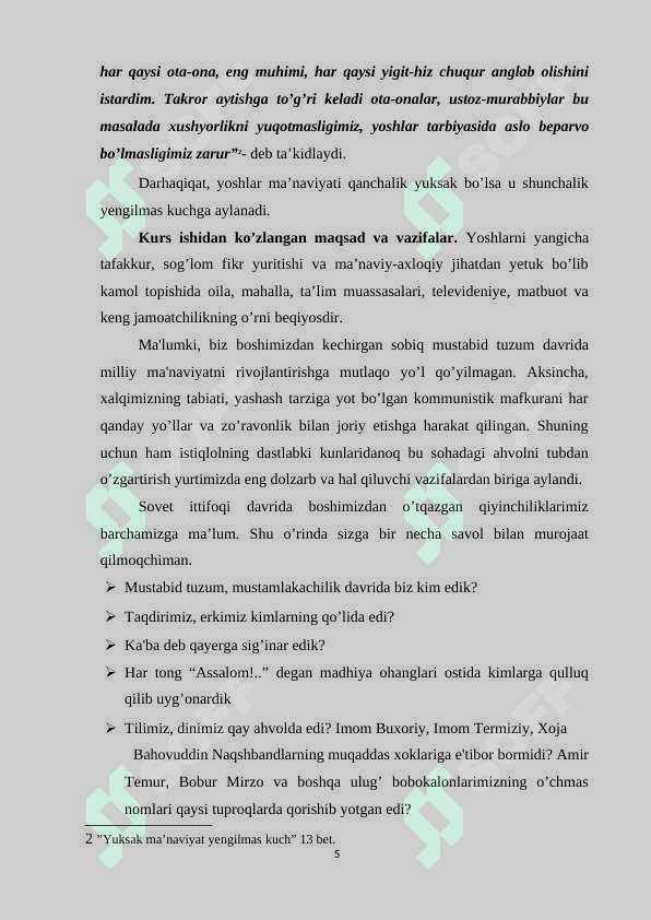 Televideniyening madaniy va ma’rifiy vazifasi  kurs ishi 4