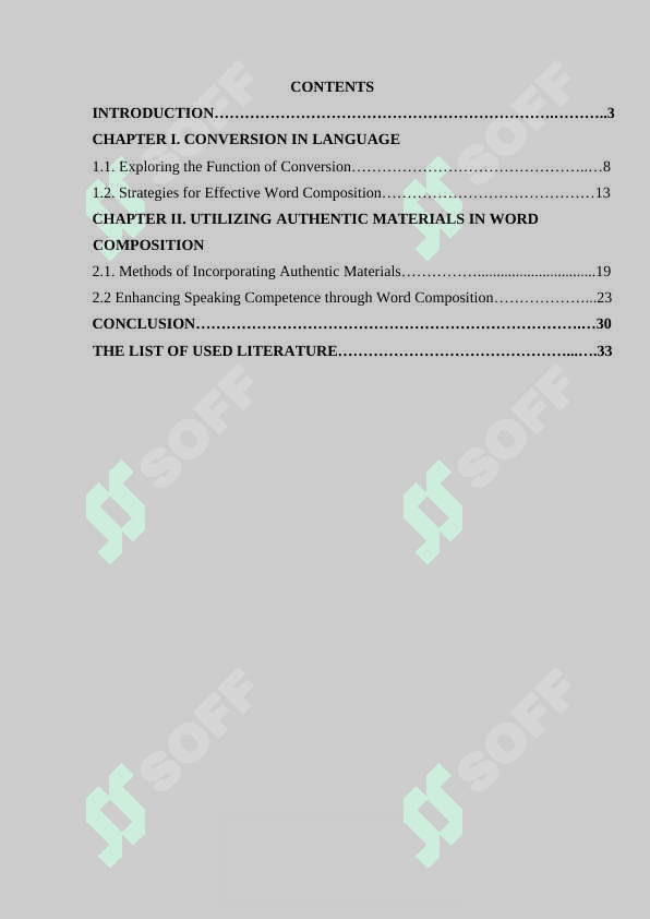 CONVERSION AND WORD COMPOSITION 2