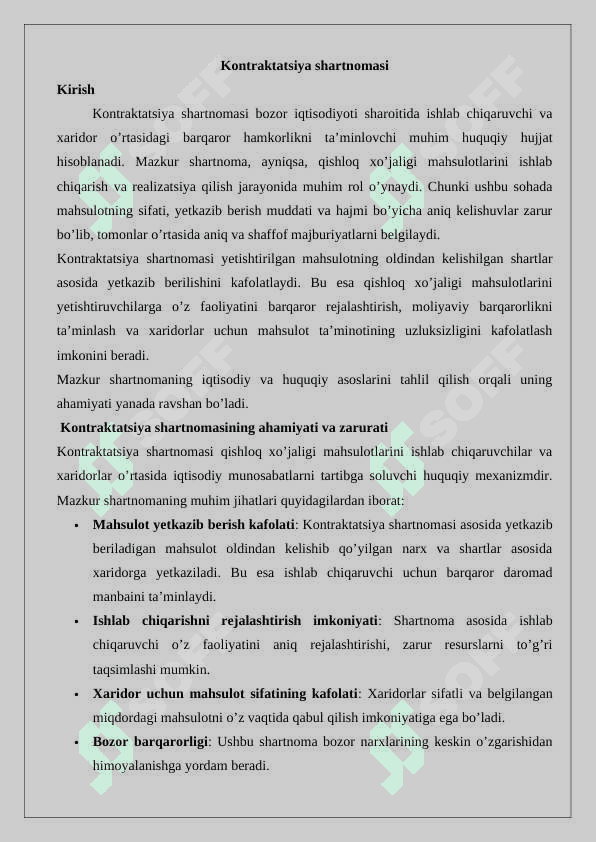 Kontraktatsiya shartnomasi 2