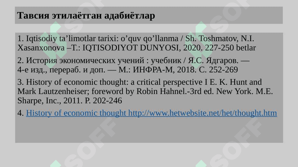 Bozor iqtisoditiga muxolif sotsialistik yonalish mohiyati va uning tarixiy taqdiri 2