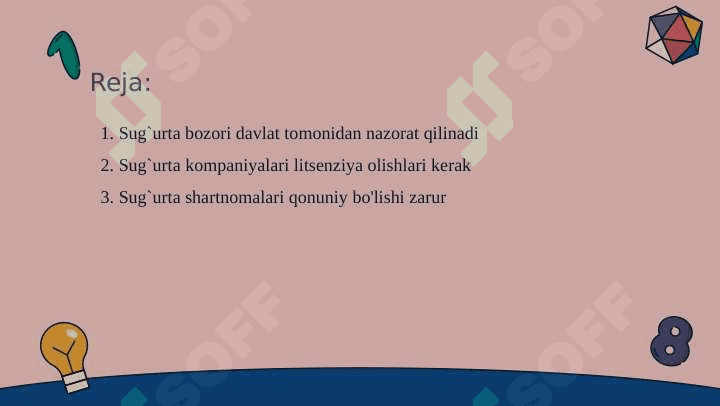 Sug`urta bozori va uni davlat tomonidan tartibga solish 2