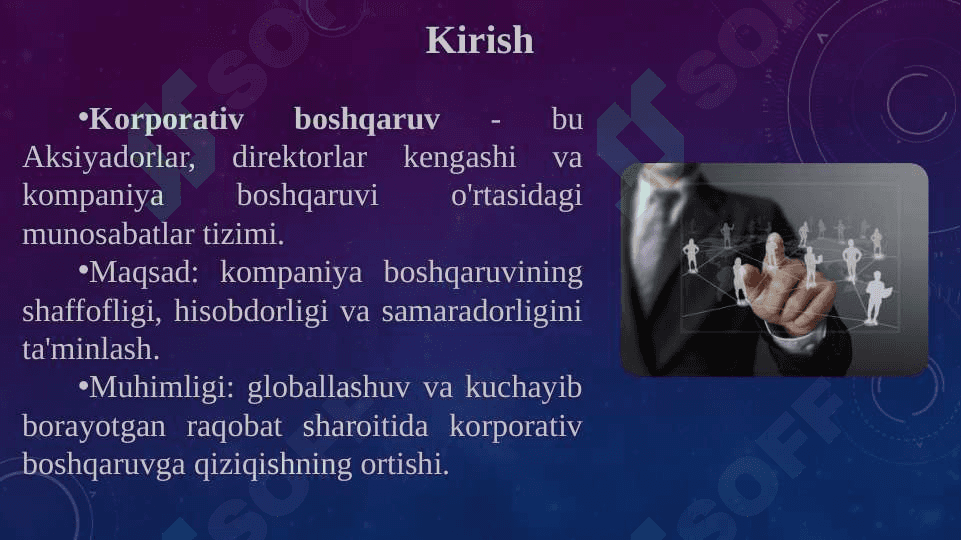 Korporativ boshqaruvning nazariy asoslari 2