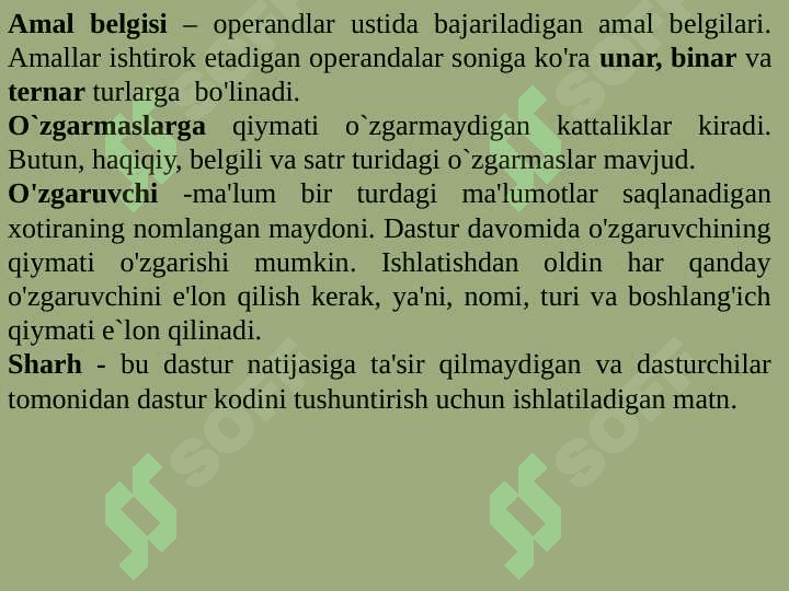 PYTHON dasturining boshlang’ich tushunchalari 8