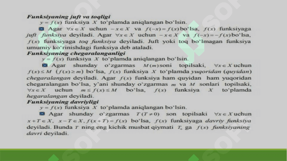 Funksiya tushunchasi 4