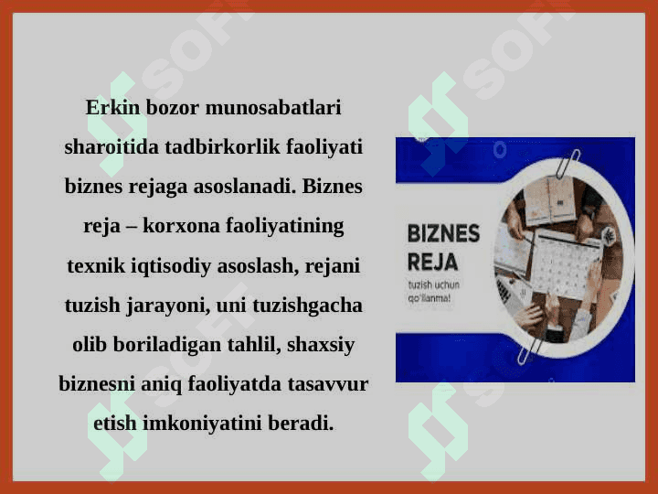 KORXONANING BIZNES REJASI 3
