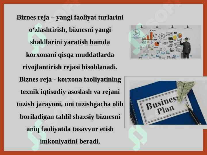 KORXONANING BIZNES REJASI 4