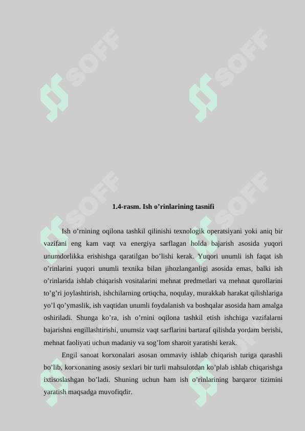 Ish о‘rnini tashkillashtirishning talablari 4