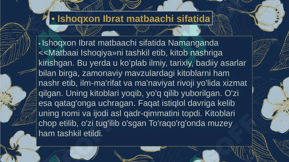 Ishoqxon Tóra Ibrat 3