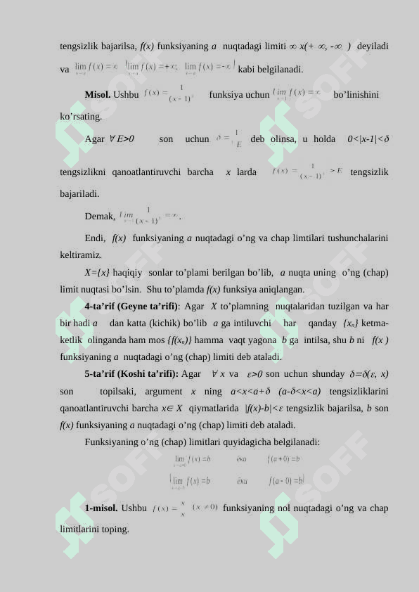 Funksiyaning limiti 4