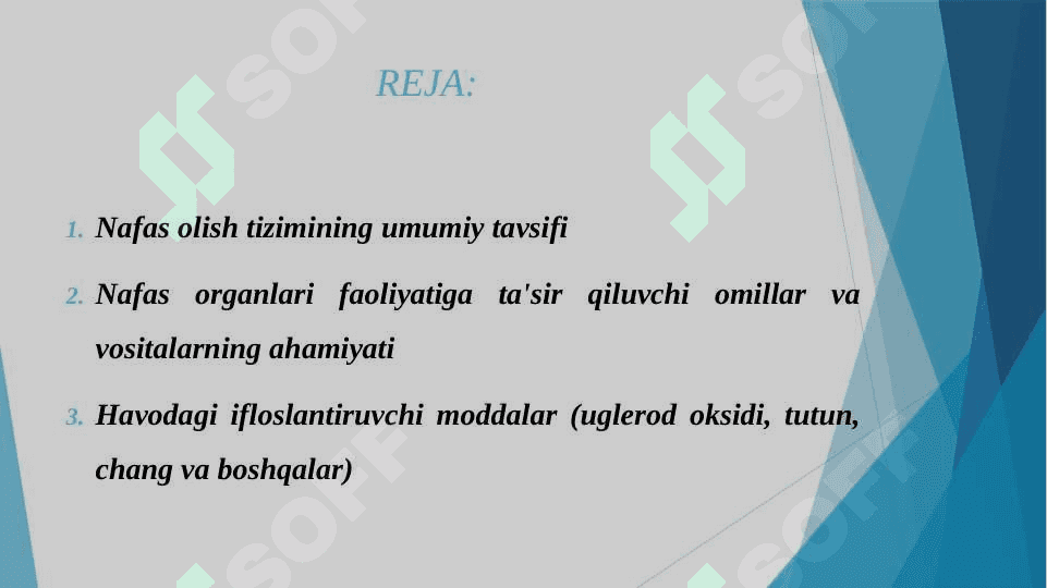 NAFAS ORGANLARI FAOLIYATIGA TA'SIR QILADIGAN VOSITALAR 2