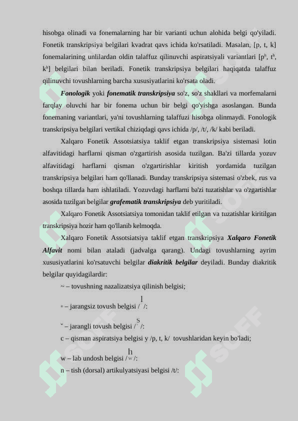 TRANSKRIPSIYA VA UNING TURLARI 4