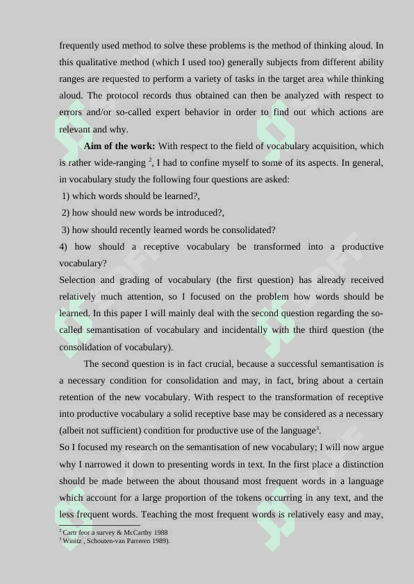 Issues of vocabulary acquisition and learning (kurs ishi) 3