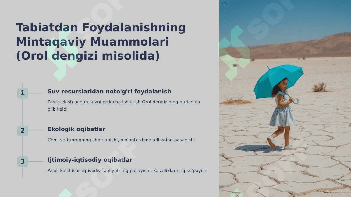 Hududlar taraqqiyotining ekologik jihatlari va tabiatdan foydalanishning mintaqaviy muammolari 3