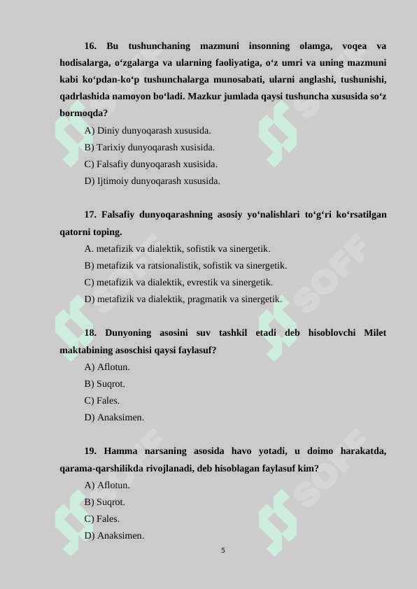 «Falsafa (Korrupsiyaga qarshi kurashish)» 5