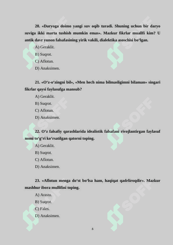 «Falsafa (Korrupsiyaga qarshi kurashish)» 6