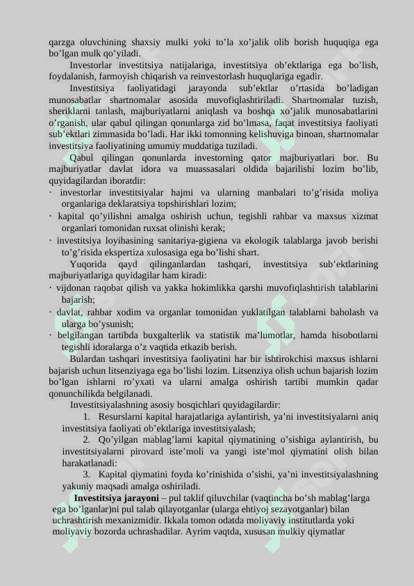 Davlat investitsion dasturlarini amalga oshirishda davlat byudjetining o`rni va ahamiyati 8