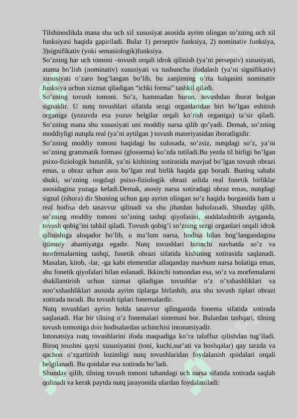 Til birliklari va nutq birliklari 2