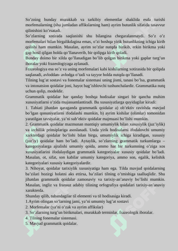 Til birliklari va nutq birliklari 4
