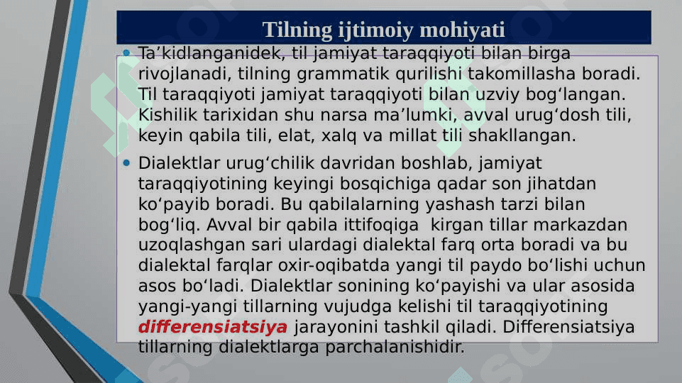 TIL VA JAMIYAT MUNOSABATI 7