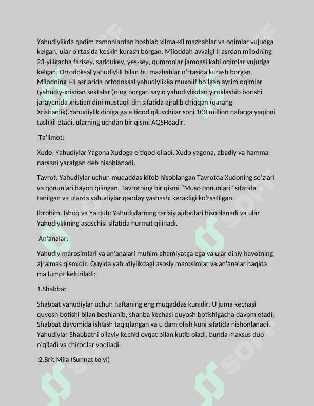Yahudiylik dini 2