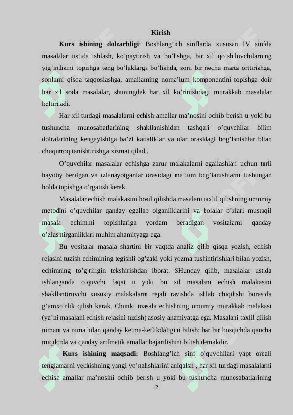 4-SINF TЕNGLAMALARNI YAPT ORQALI O’RGANISH 2