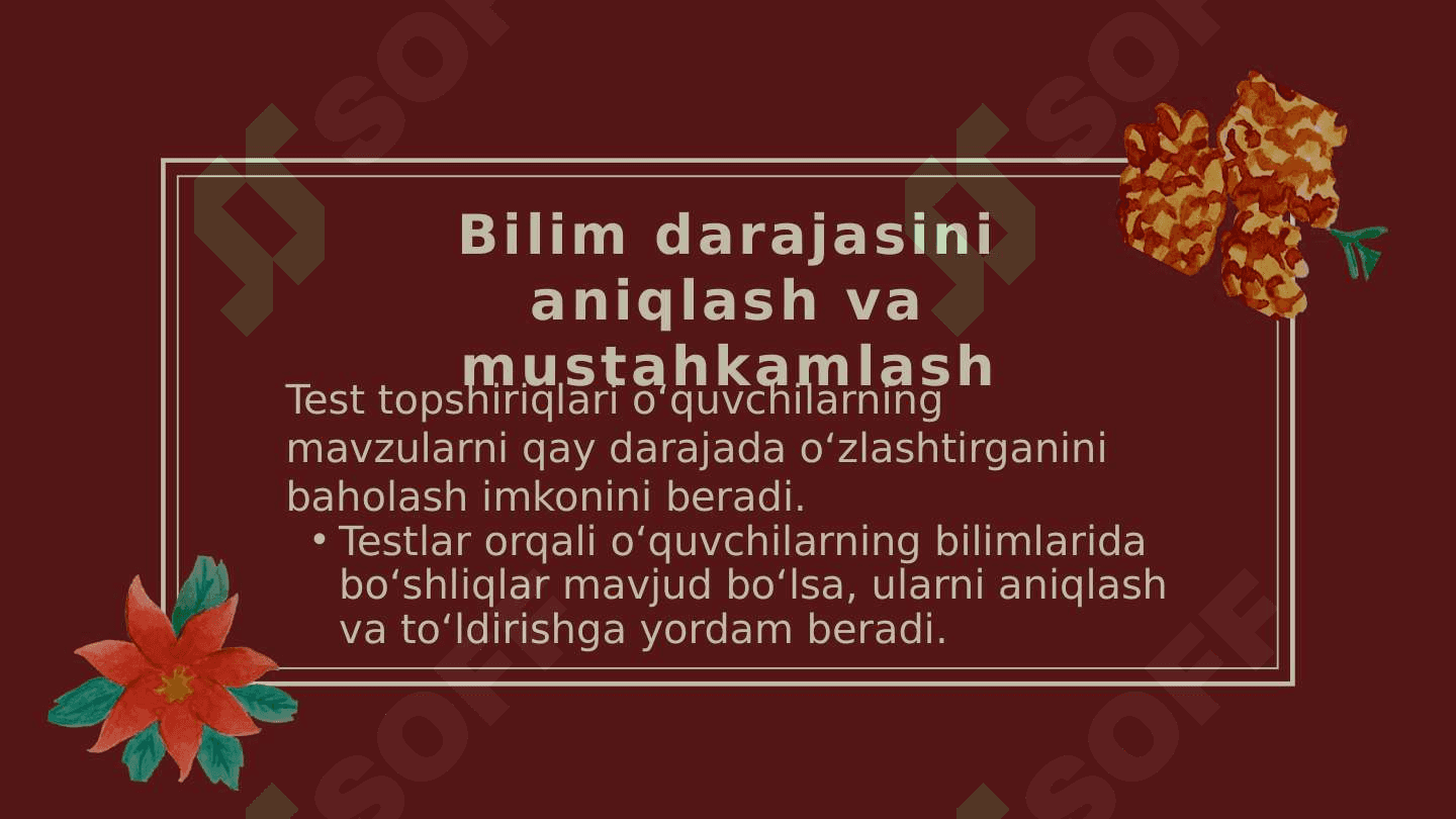 Boshlang’ich sinf matematika darslarida test topshiriqlaridan foydalanish 4