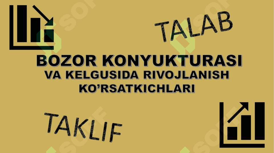 Bozor konyukturasi va kelgusida rivojlanish ko'rsatkichlari 2