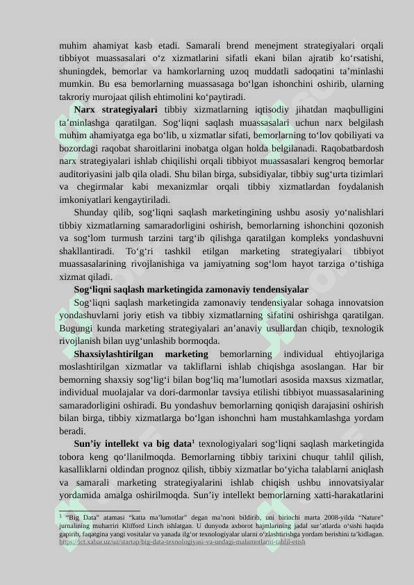 Sog‘liqni saqlash sohasida marketing va menejment 5