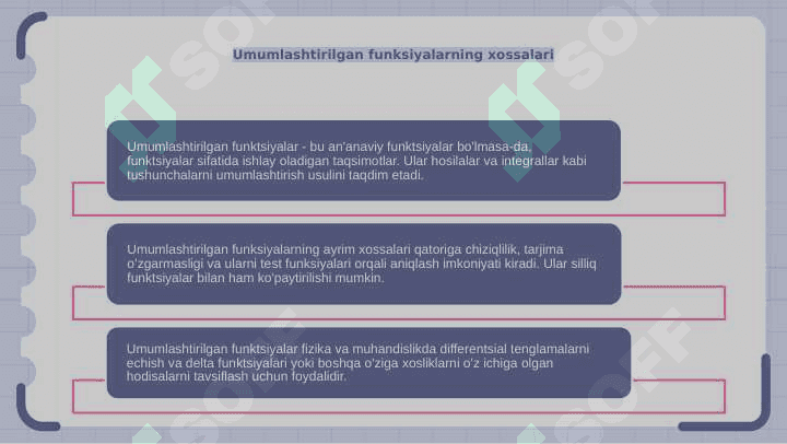 Umumlashgan funksiyalar 4