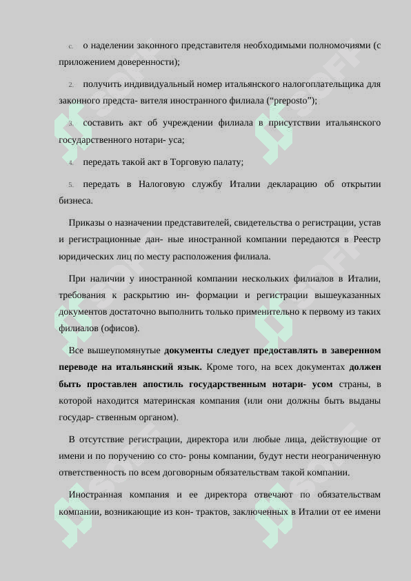 Особенности организации корпоративного бизнеса и финансирования предприятий (Италия) 7