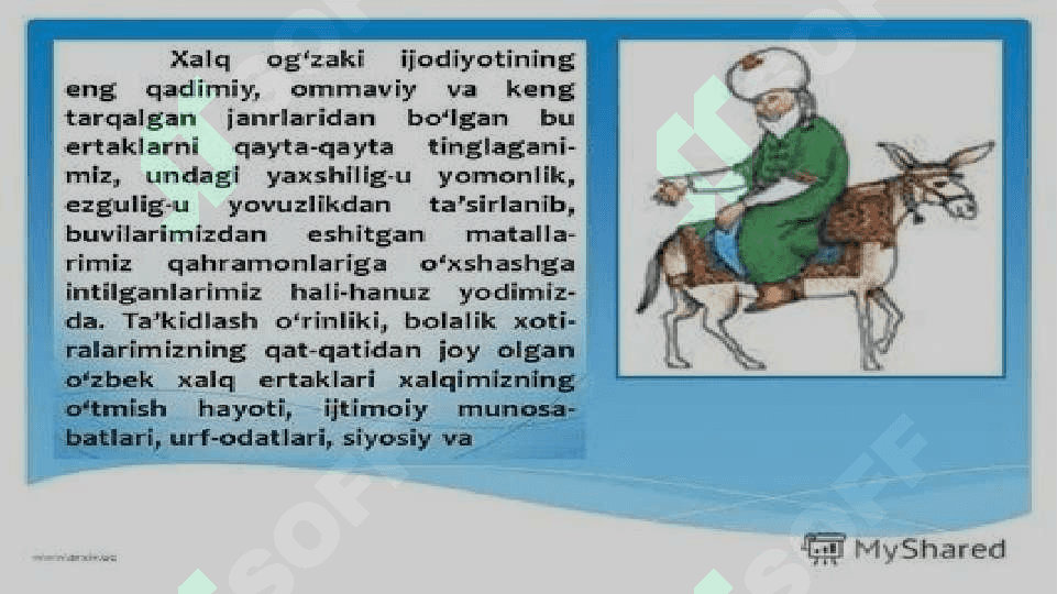 Xalq og’zaki ijodida tarbiyaga oid masalalar 4