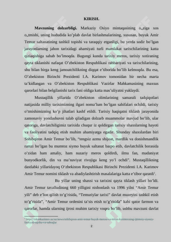 Amir Temur hukumronligi davrida harbiy sa'natning o'rni 2